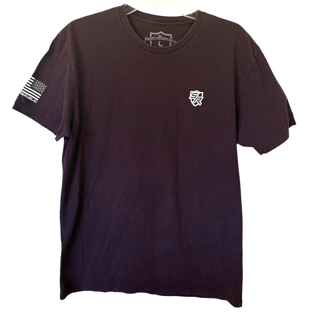 Shield Republic T-Shirt Mens Brown Beer Season Graphic Tee Large
